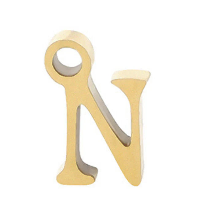 תליון אות לצמיד קבוע