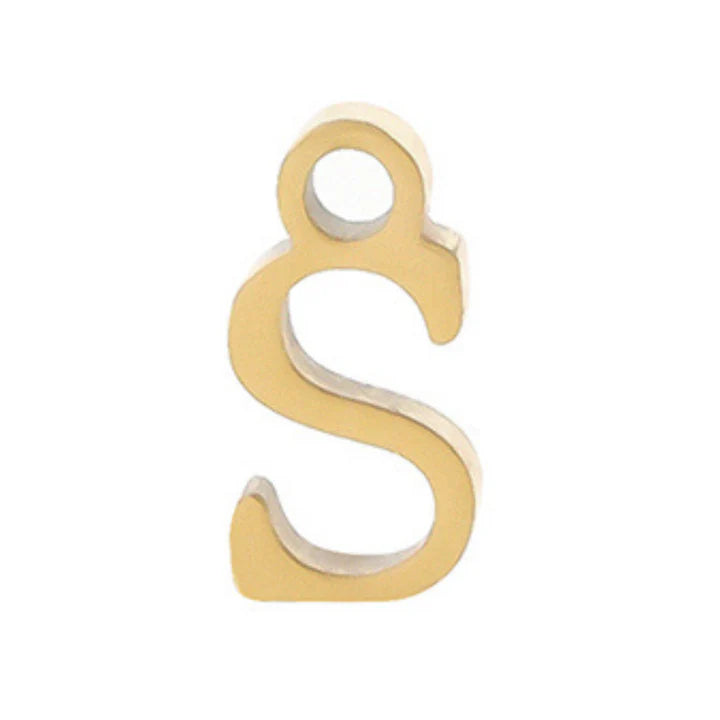 תליון אות לצמיד קבוע