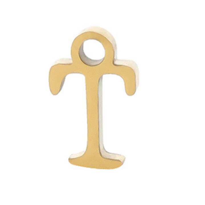 תליון אות לצמיד קבוע