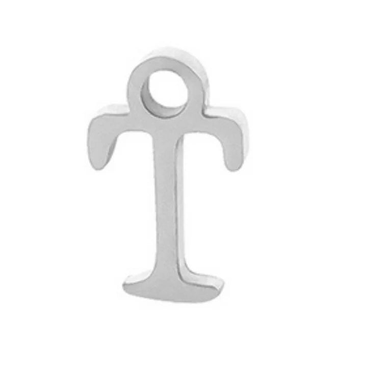 תליון אות לצמיד קבוע