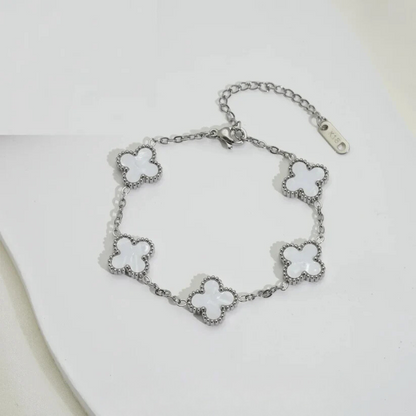 צמיד תלתן כסוף