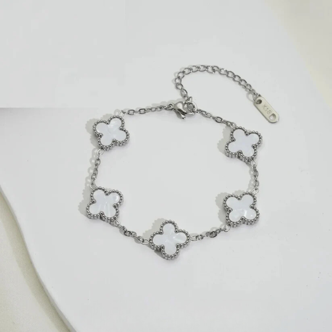 צמיד תלתן כסוף