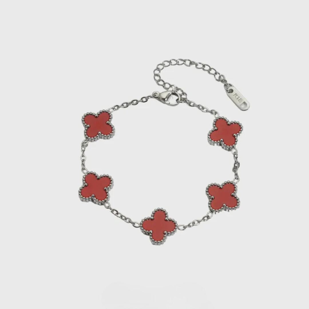 צמיד תלתן כסוף