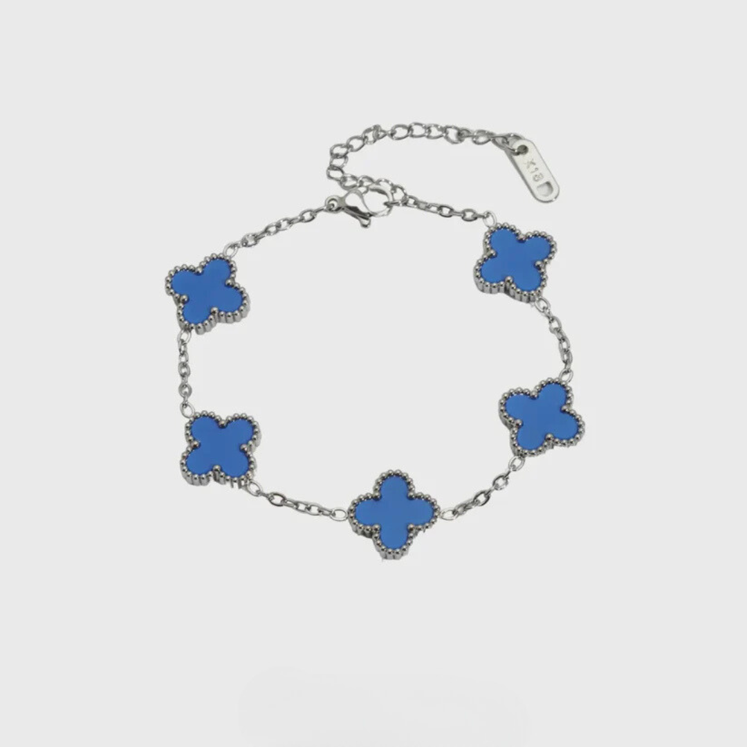 צמיד תלתן כסוף