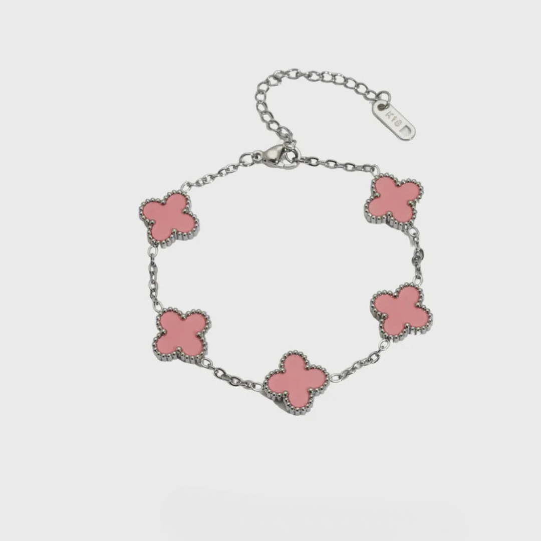 צמיד תלתן כסוף