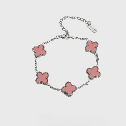 צמיד תלתן כסוף