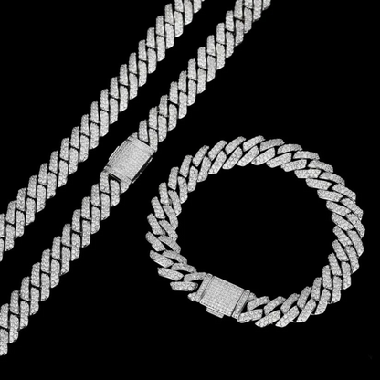 שרשרת אייס - זהב לבן 