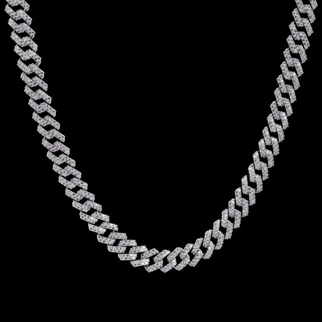 שרשרת אייס - זהב לבן 